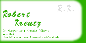 robert kreutz business card